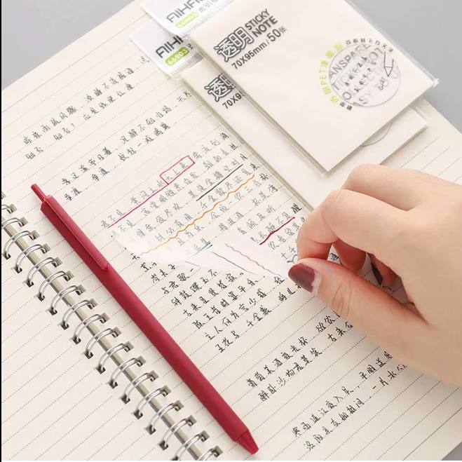 photo_1_2025-08-15_19-36-02 ورق ملاحظات شفاف لاصق 50 ورقة ، مقاس 76×76 ملم - الصورة 1