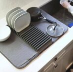 ⁦منشفة سقطارة ومنظم أواني وصحون واداوت المطبخ مع حاملة آواني⁩ - الصورة ⁦3⁩