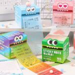 قصاصات ملاحظات لاصق لامع جليتر ملون شفاف ، قابل للكتابة عليه - 105 لاصق