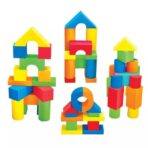 ⁦لعبة تنمية ذكاء تركيب المكعبات الآمنة للاطفال، مونتيسوري زيادة المهارات 46 قطعه⁩ - الصورة ⁦4⁩