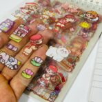 ⁦دفتر ملصقات تزيين الكراسة الترند شفافة وغير الشفافة ، مع اوراق مفكرة للكتابة⁩ - الصورة ⁦5⁩