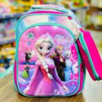 ⁦حقيبة روضة مع مقلمة ادوات مناسبة للتأهيل ، 2 جيوب ، شخصيات كرتون⁩ - الصورة ⁦8⁩