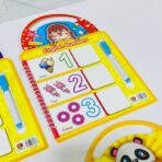 ⁦سبورة تعليمية مع خطاط ، اكتب وامسح ، تعليم الحروف العربية / الانجليزية / جدول ضرب / الارقام⁩ - الصورة ⁦8⁩