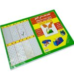 غلاف كتب شفاف لاصق مزخرف بارز - 10 قطع مقاس 50×36