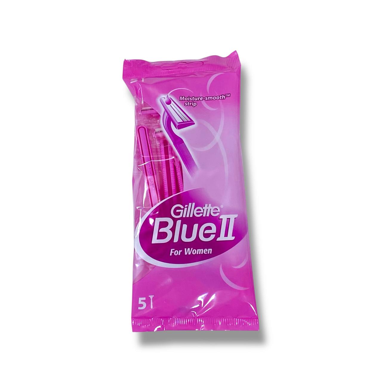 photo_2_2025-09-02_22-18-10 شفرات الحلاقة الوردية جيليت بلو النسائية 5 قطع - الصورة 1