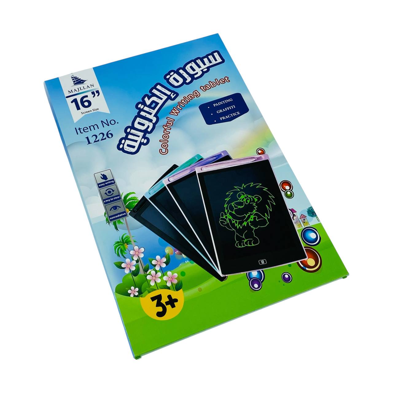 photo_2_2025-09-06_22-18-49 سبورة الكترونية ايباد سحرية مع قلم للأطفال مقاس كبير 16 انش - ماجلان - الصورة 1