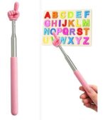 ⁦مؤشر عصا الاصبع المحمولة للمعلمين قابل للسحب بعدة أطول ، عصا الشرح و التأشير طول 68 سم⁩ - الصورة ⁦2⁩