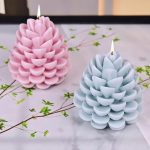 قالب شمع سيلكون شكل صنوبر WFHM77