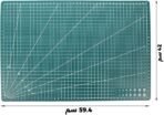 ⁦حصيرة القص والتقطيع لحماية الطاولة من آثار الاشغال - مقاس  59×42 سم A2⁩ - الصورة ⁦2⁩