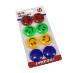 مجموعة مغناطيس سبورة شكل سمايل 8 أقراص مناسبة للمعلمات والثلاجة واي شيء معدني