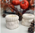 قالب سيلكون بشكل زخرفة الصوف استخدامة كمبخرة او اصيص لنبتات WFHM77