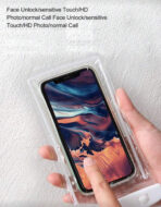 ⁦حقيبة هاتف ليلية مضيئة مضادة للماء تضيء في الليل قابلة للمس بشاشة WFHM77⁩ - الصورة ⁦3⁩