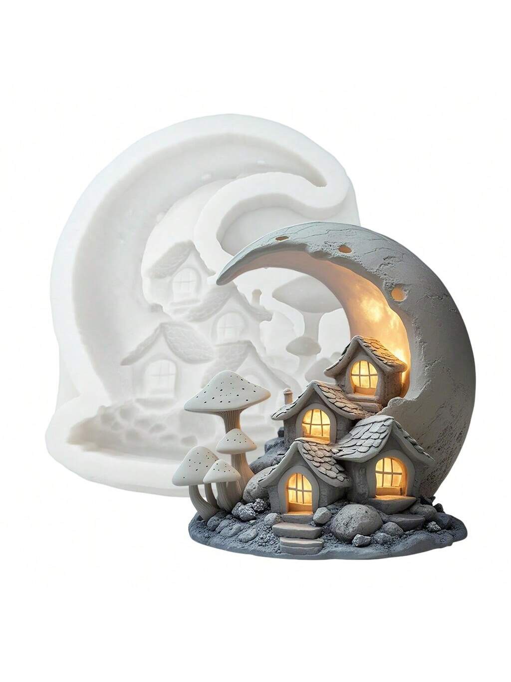 IMG_8804 قالب سيلكون علي شكل بيت القمر صغير WFHM77 - الصورة 1