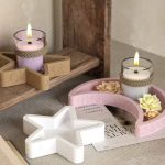 2 قطعة من قالب السيلكون نجمة ⭐️ وهلال 🌙 منقوش WFHM77