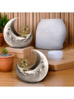 قالب سيلكون بتصميم قمر لديكور المنزلي متعدد الاستخدام WFHM77