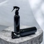 علبة معطرات بخاخ فارغة عبوة 200 مل لون أسود مع تأمينة ،  لتعطير الجو والملابس والخزانات والمعقمات