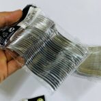 ⁦مجموعة 24 ملعقة × شوكة صغيرة للمناسبات خاصة بالفروتة والكيك الصغير لون فضي وذهبي⁩ - الصورة ⁦5⁩