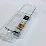 ⁦منظم ثلاجة فاخر شفاف 3 أحجام مع ذراع سهل الحمل⁩ - الصورة ⁦9⁩